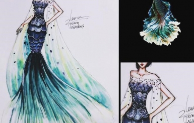 9X có biệt tài thiết kế trang phục lấy cảm hứng từ thiên nhiên